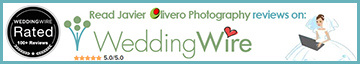 Weddingwire review link for Javier Olivero Photography