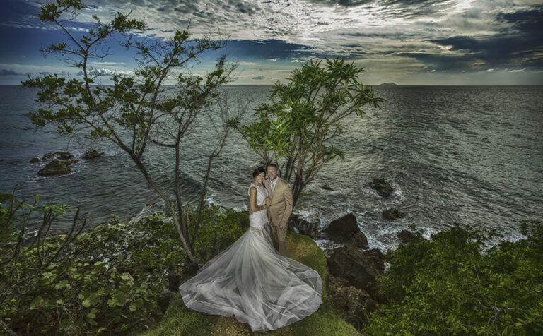 Ocean view Aguadilla Puerto Rico Wedding, Beach Wedding