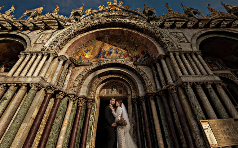 Couple in St. Marks Basilica in Venice