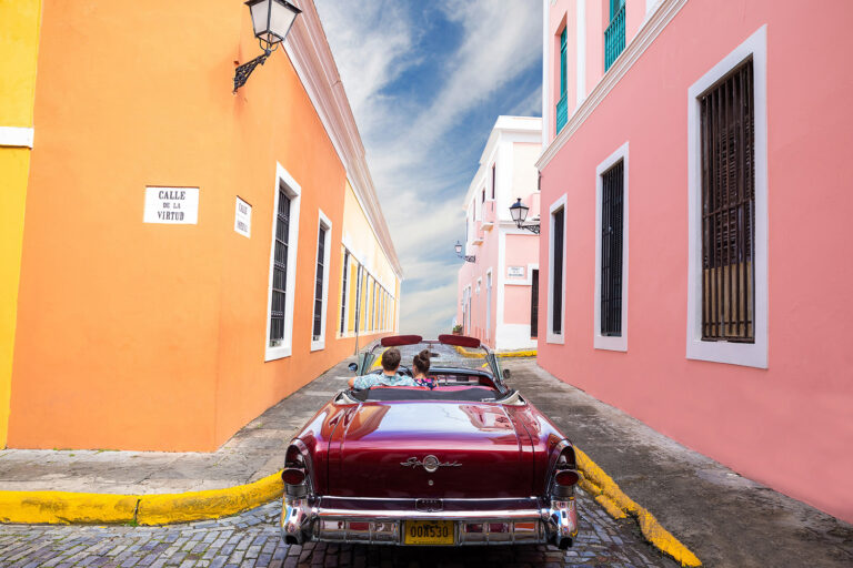 Old San Juan streets, Puerto Rico